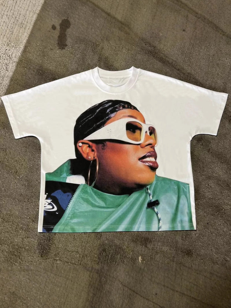 3D Printed Cotton Pullover Tops