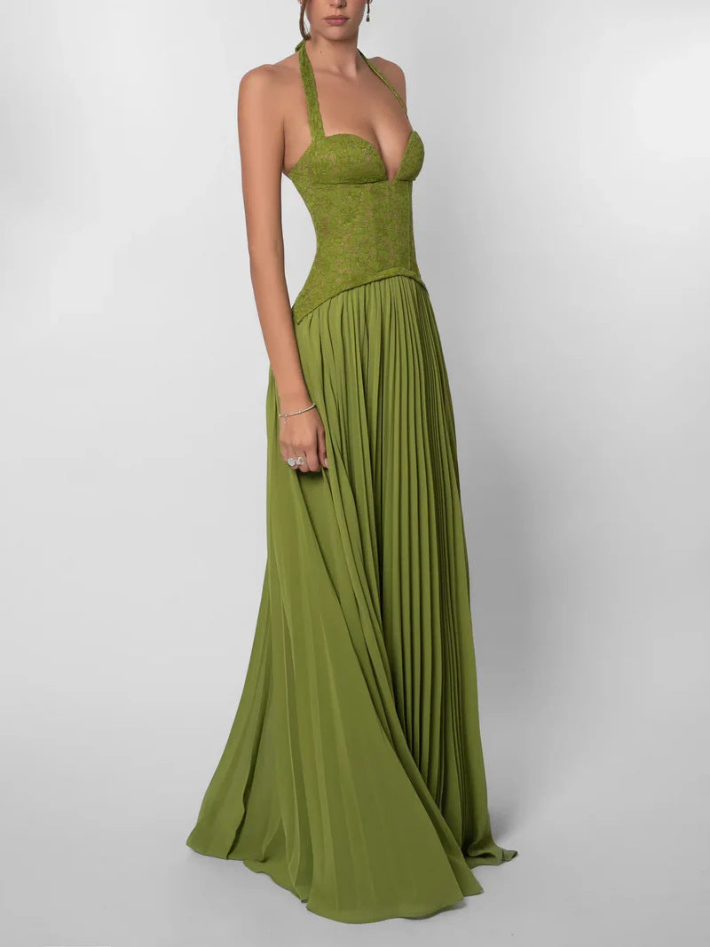 Neck-hanging dress