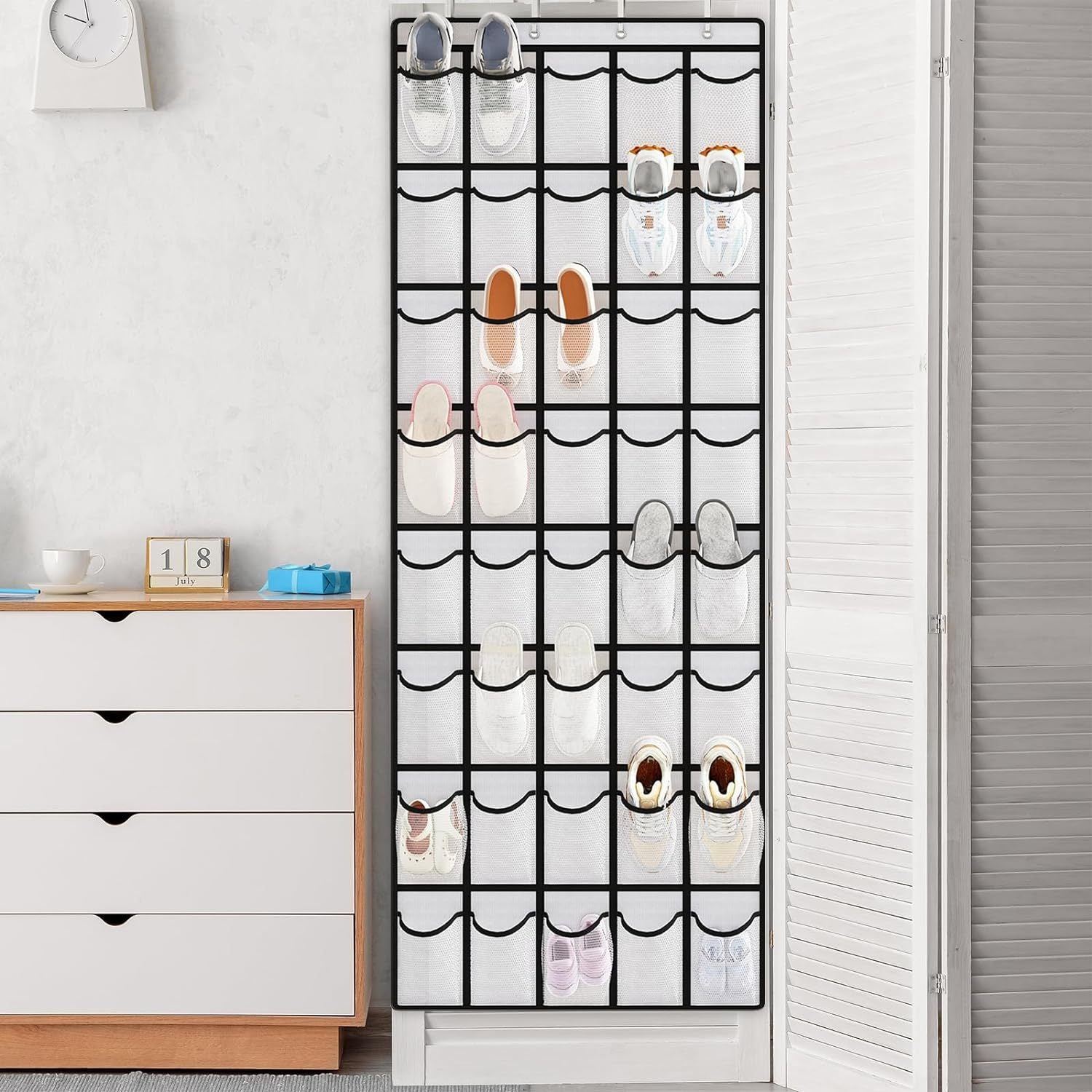 Multi Compartment Door Hanging Storage Organizer