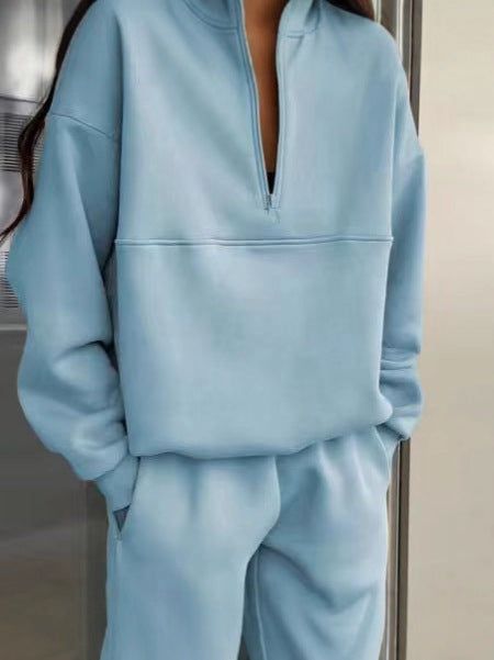 Womens Casual Long Sleeve Sweatshirt and Pants Set