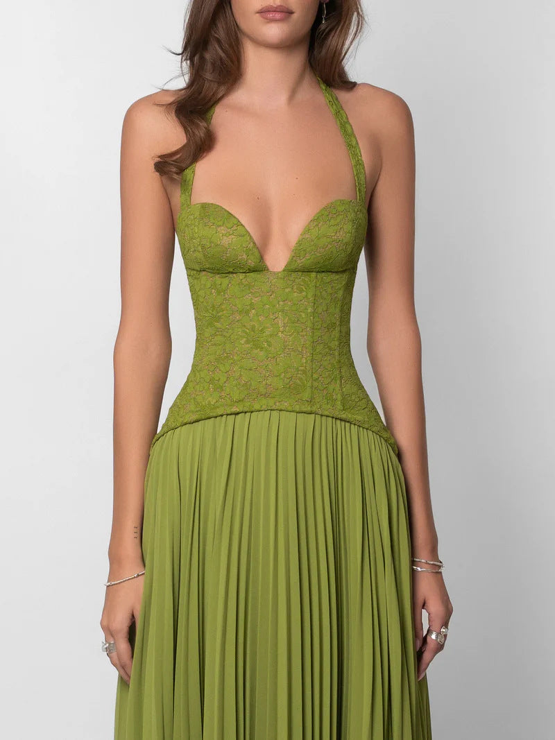 Neck-hanging dress