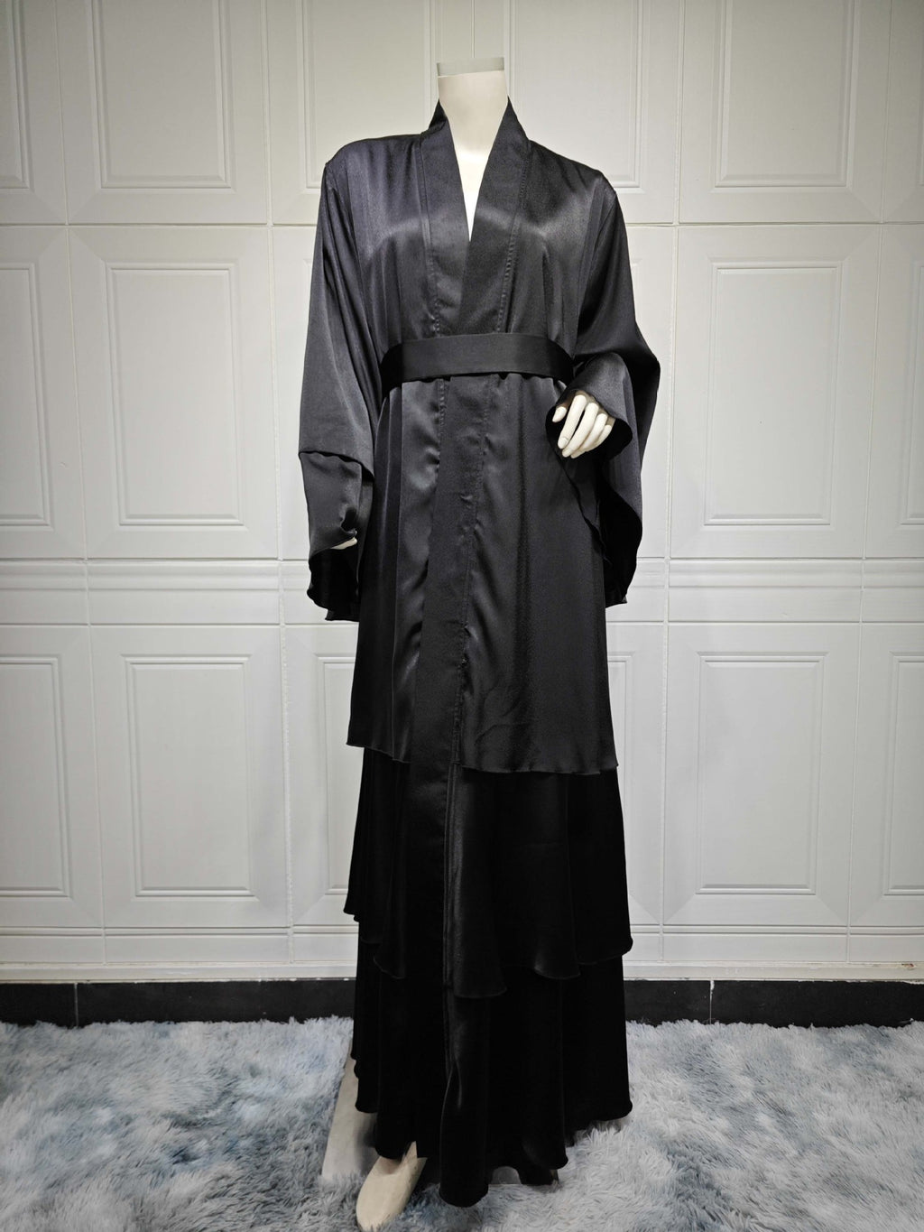 Modest Muslim Abaya Robe - Solid Color Long Dress