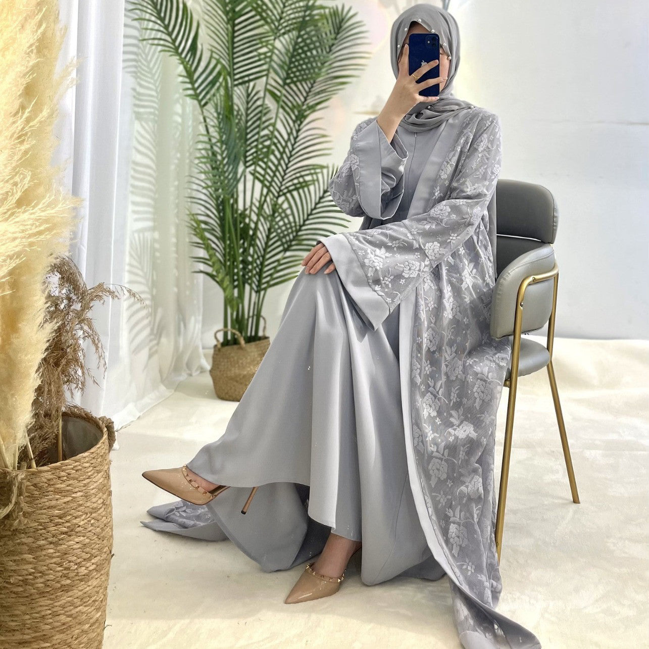 Elegant Lace Long Sleeve Dress