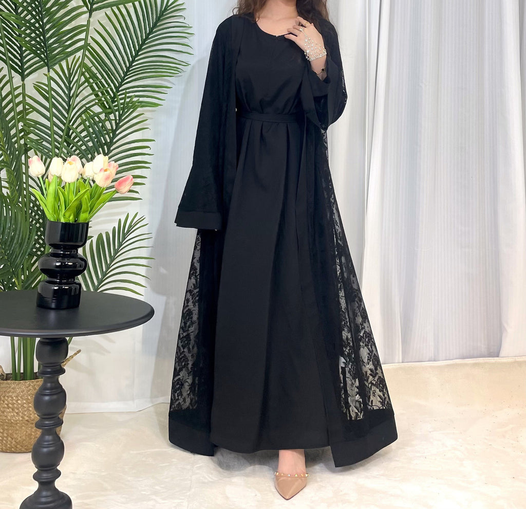 Elegant Lace Long Sleeve Dress