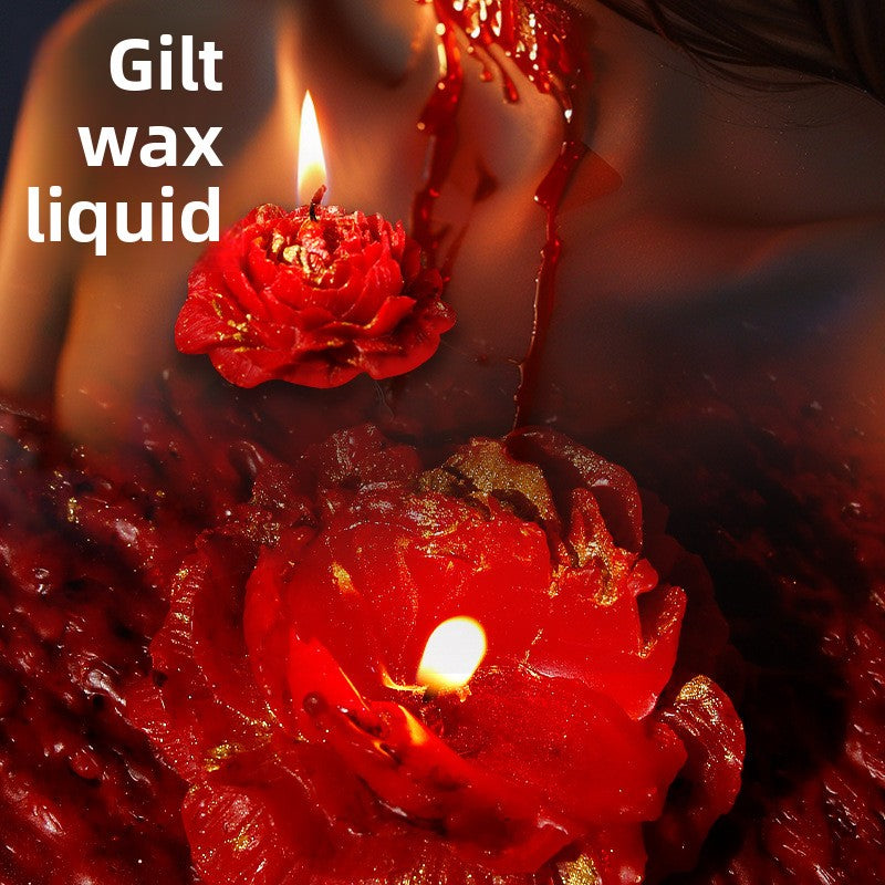 Rose and peony low-temperature candles