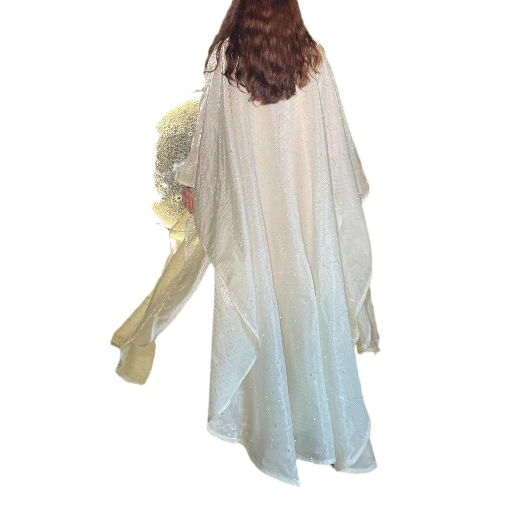 Elegant Batwing Sleeve Long Dress