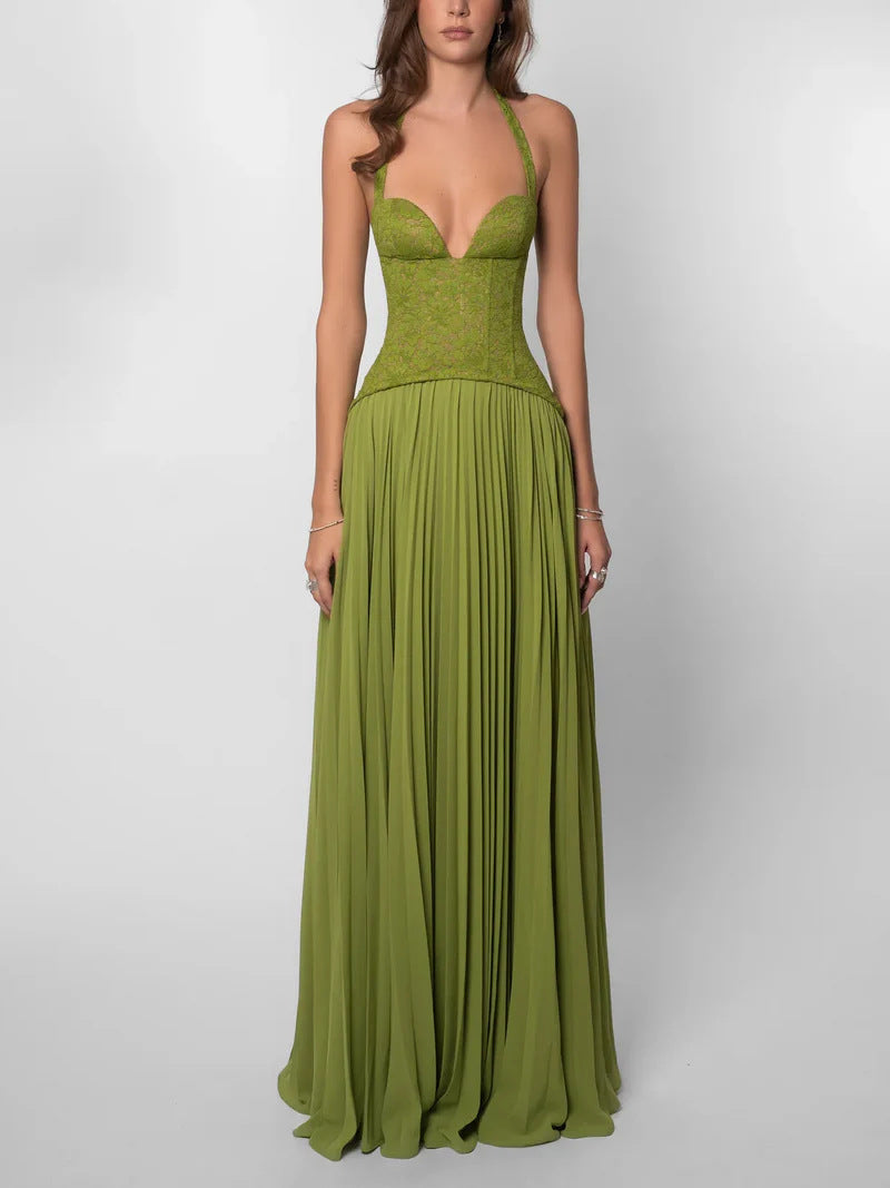 Neck-hanging dress