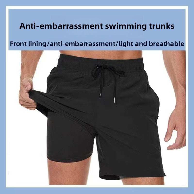 Men's swim trunks in solid color