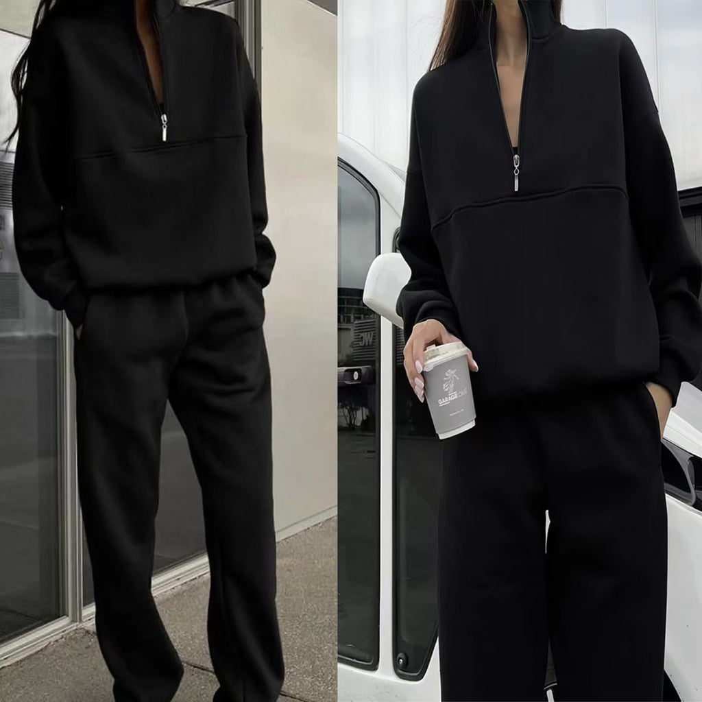 Womens Casual Long Sleeve Sweatshirt and Pants Set