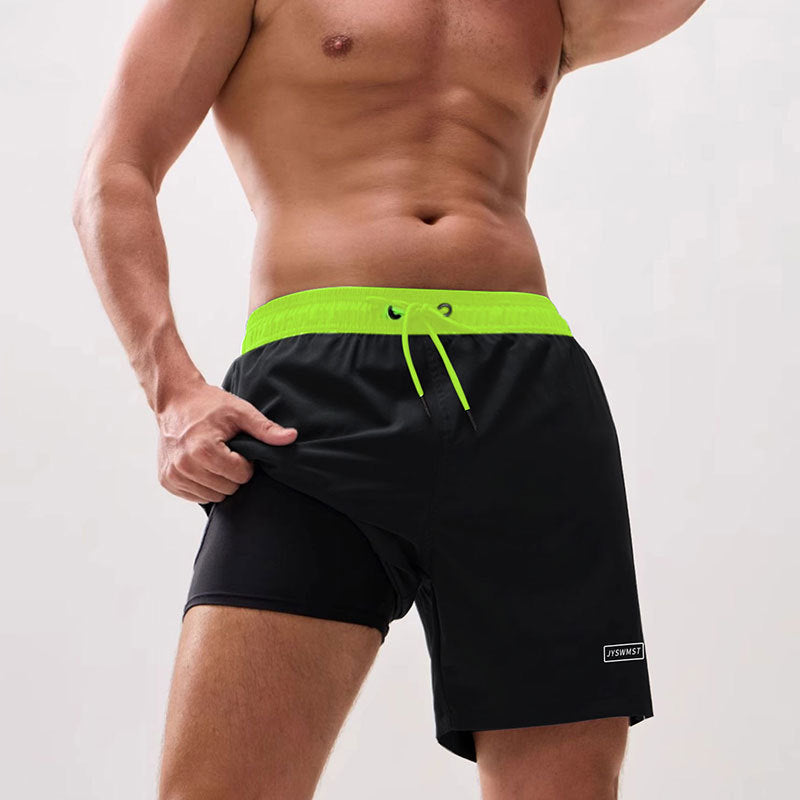 Mens Quick Dry Swim Trunks with Pockets