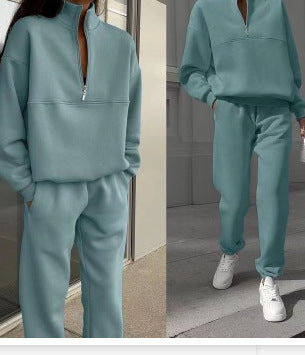 Womens Casual Long Sleeve Sweatshirt and Pants Set