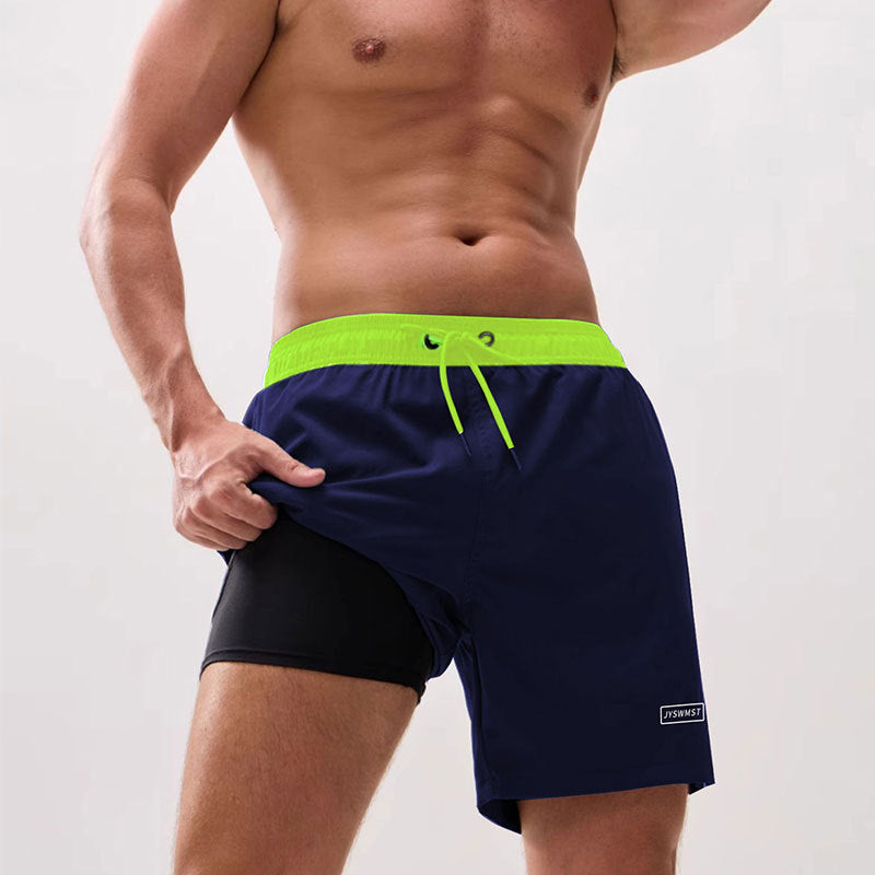 Mens Quick Dry Swim Trunks with Pockets