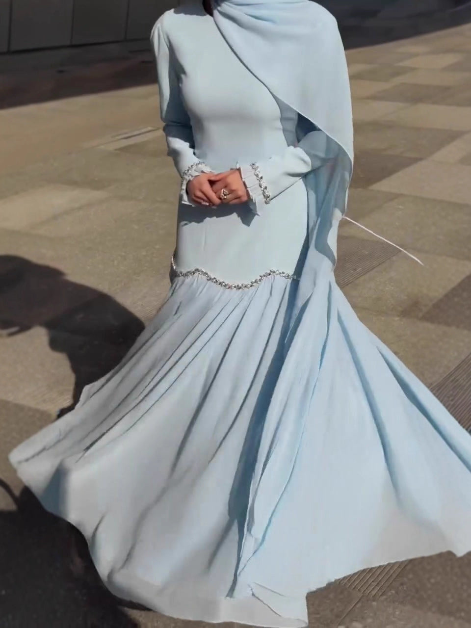 Vintage Elegant Long Sleeve Dress