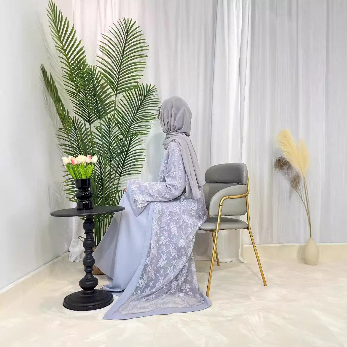 Elegant Lace Long Sleeve Dress