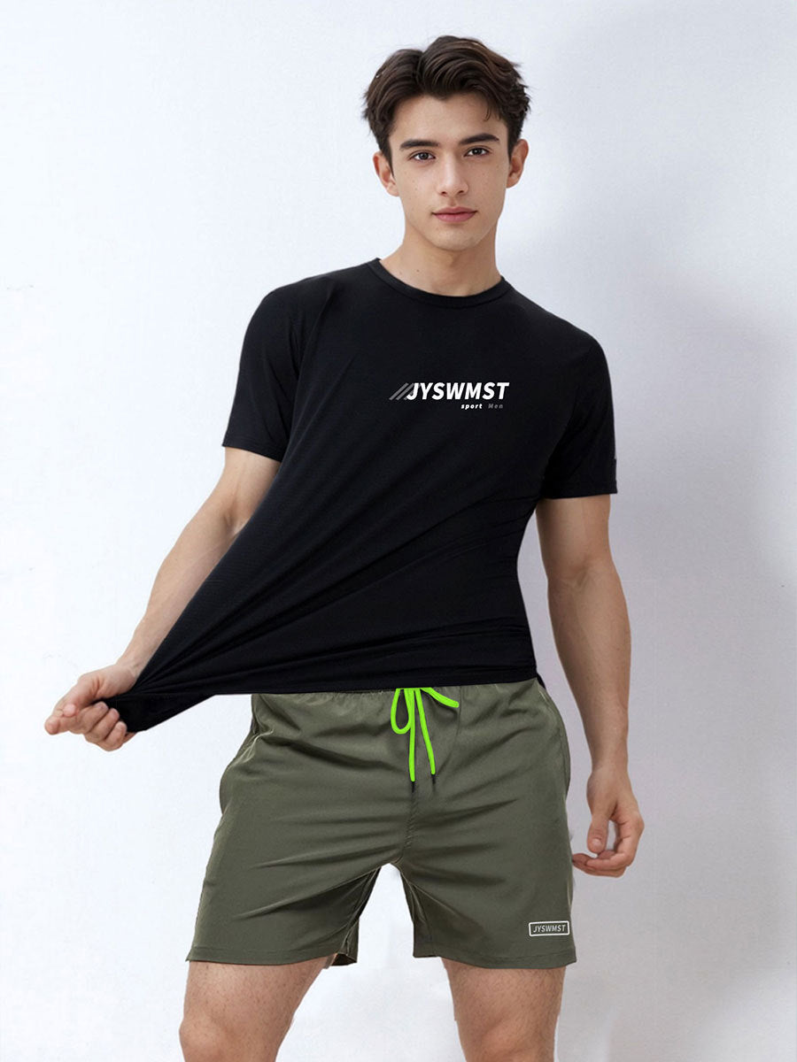Mens Quick Dry Swim Trunks with Pockets