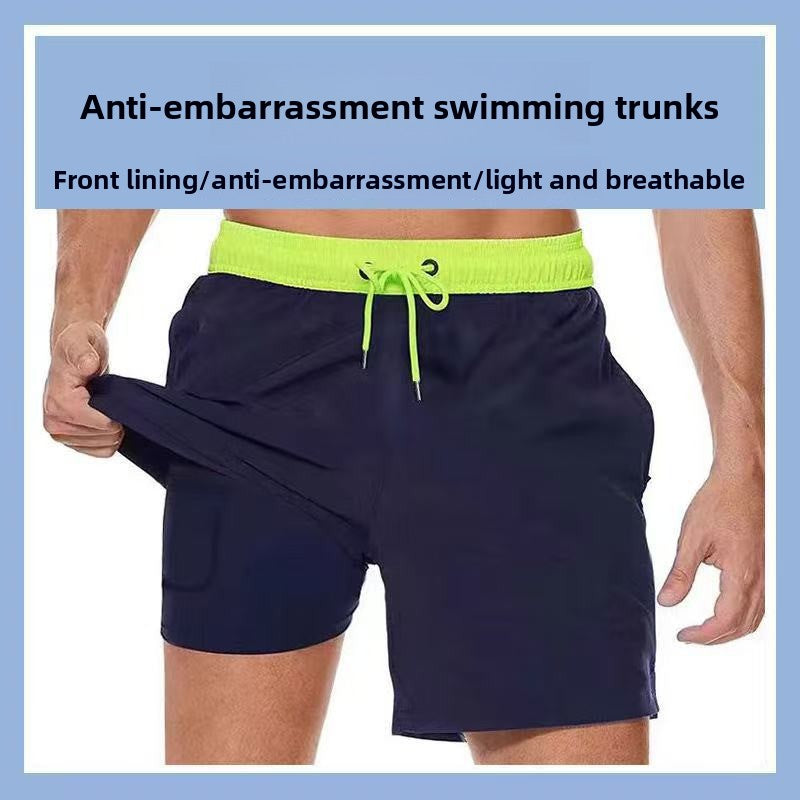 Men's swim trunks in solid color