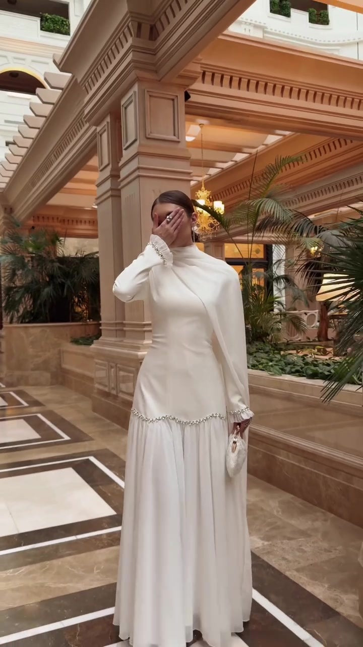 Vintage Elegant Long Sleeve Dress