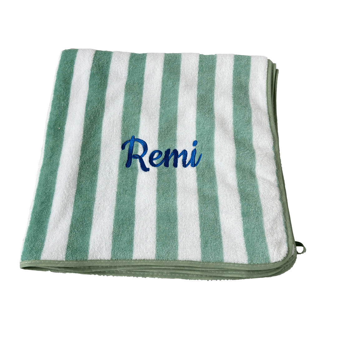 Embroidered Coral Fleece Bath and Beach Towel
