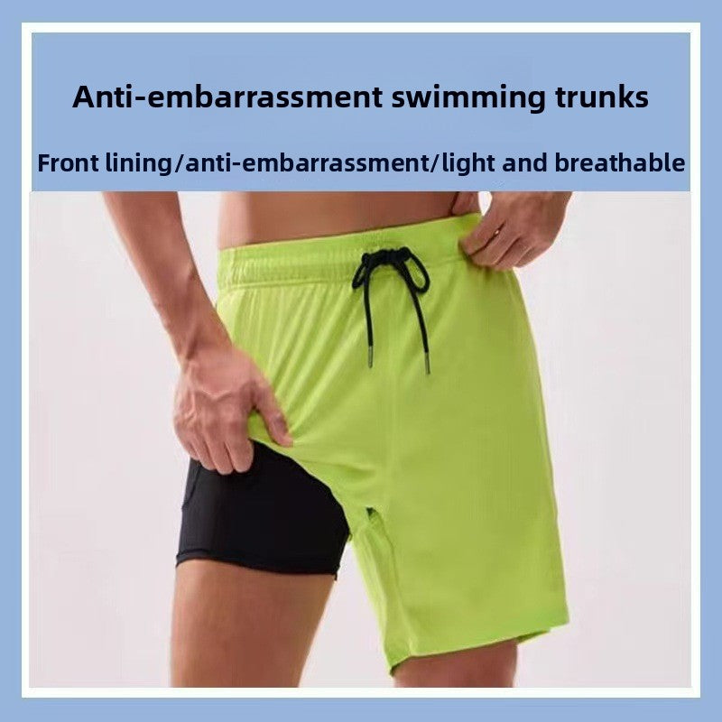 Men's swim trunks in solid color