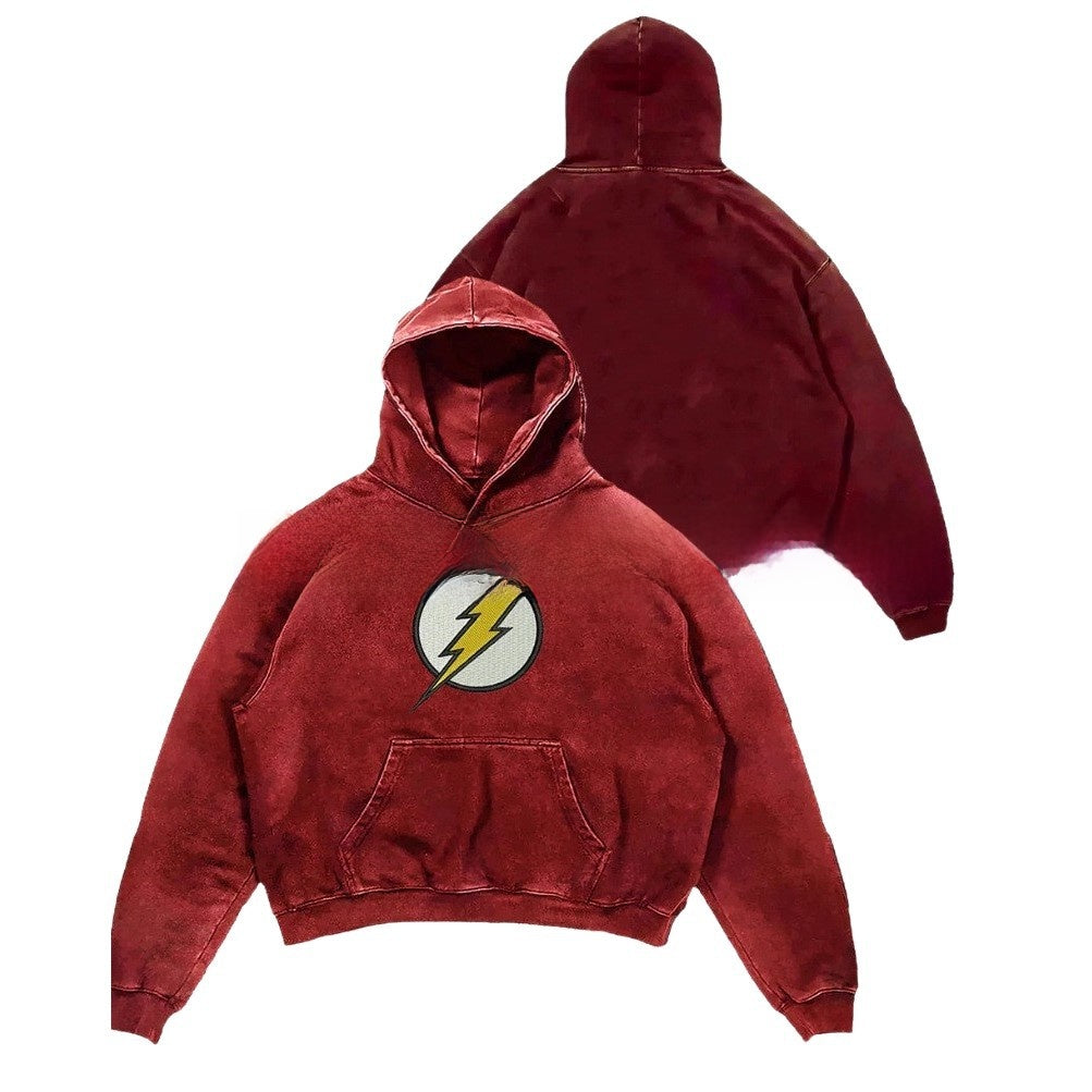 Digital Print Hooded Long Sleeve Shirt