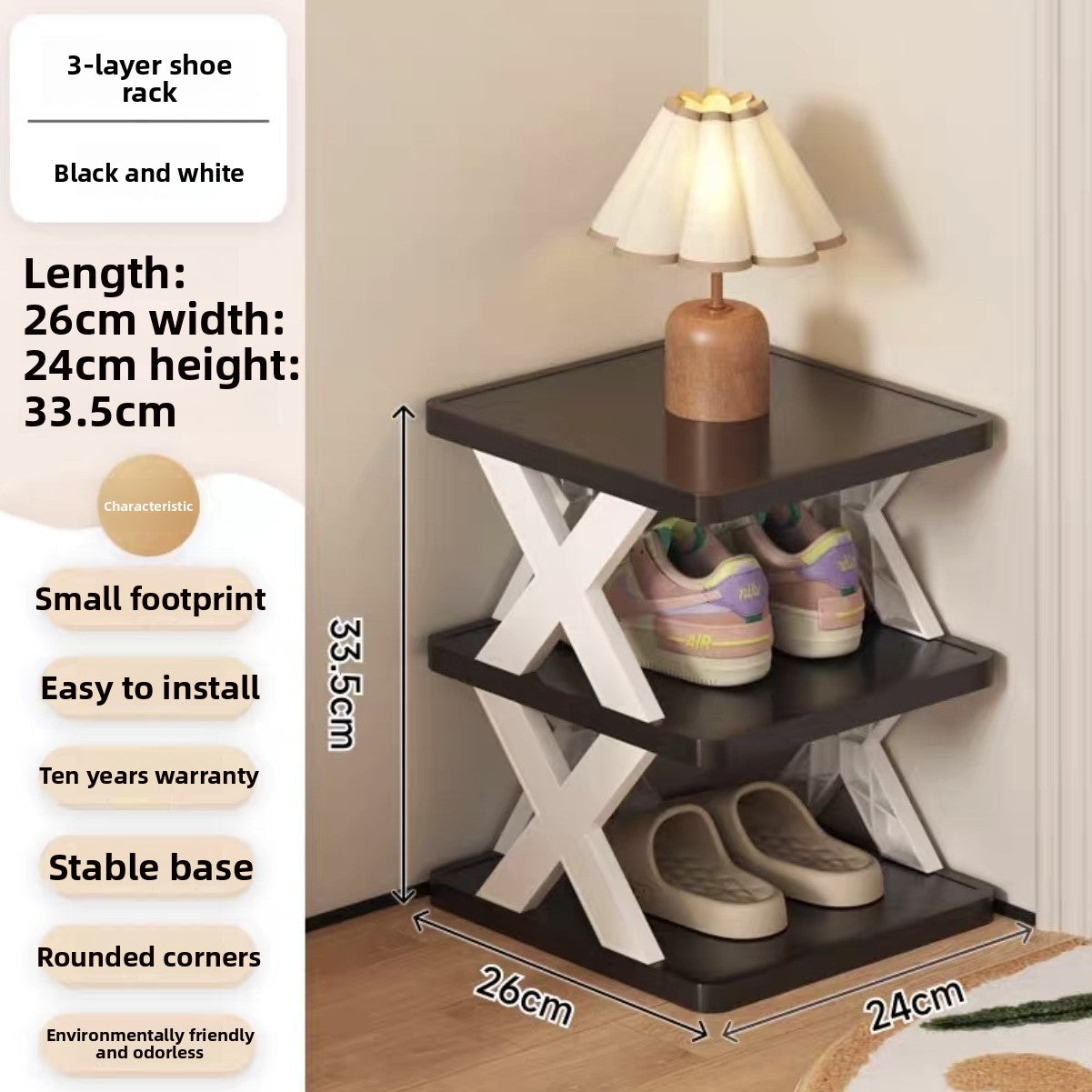 Multilayer Corner Shoe Rack