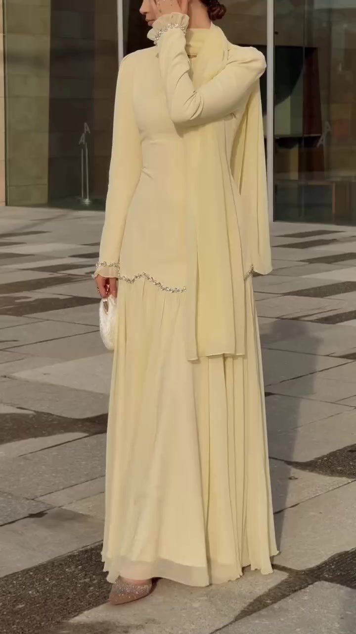 Vintage Elegant Long Sleeve Dress