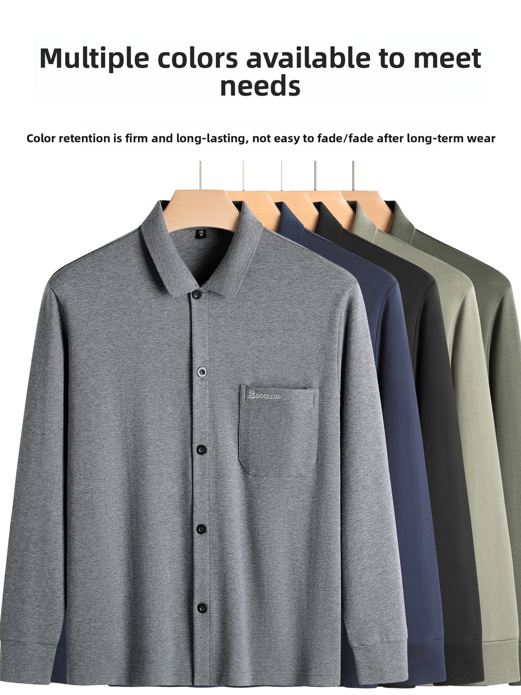 Mens Long Sleeve Cotton Cardigan