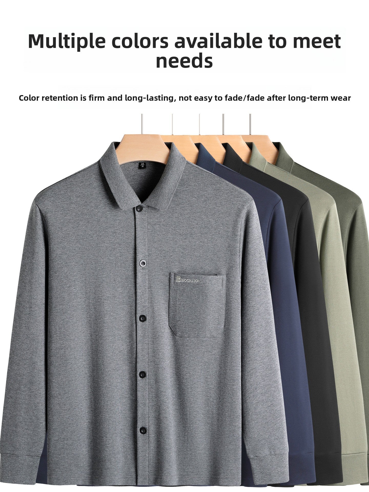 Mens Long Sleeve Cotton Cardigan