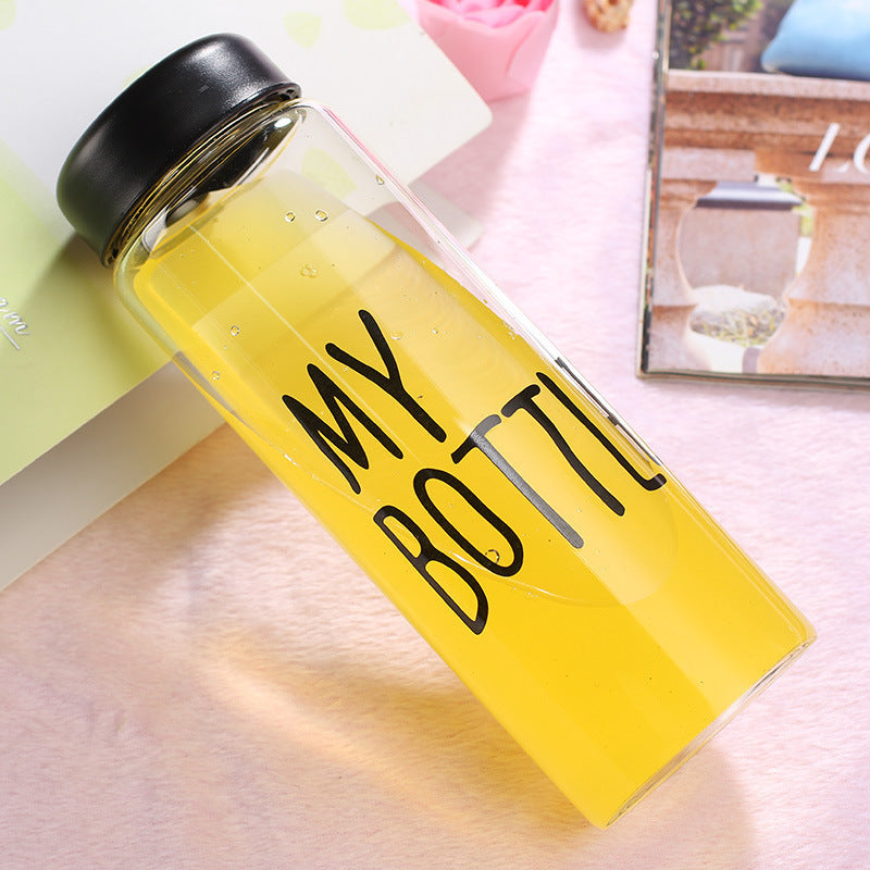 Large Capacity Frosted Plastic Sports Water Bottle
