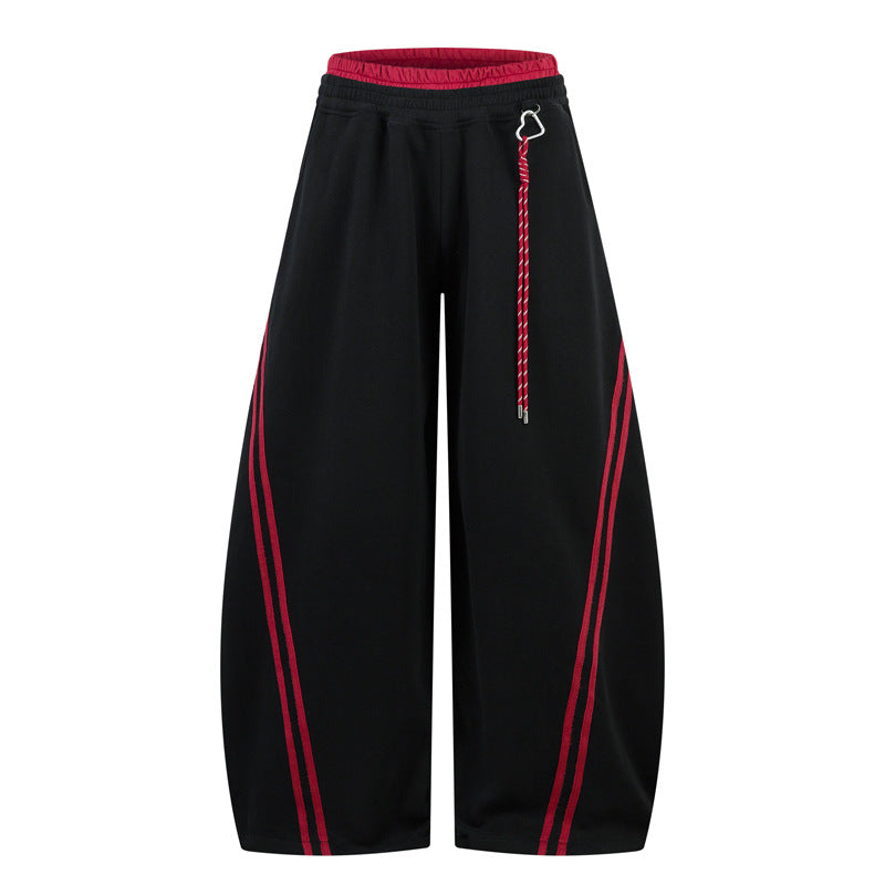 Retro Striped Casual Pants