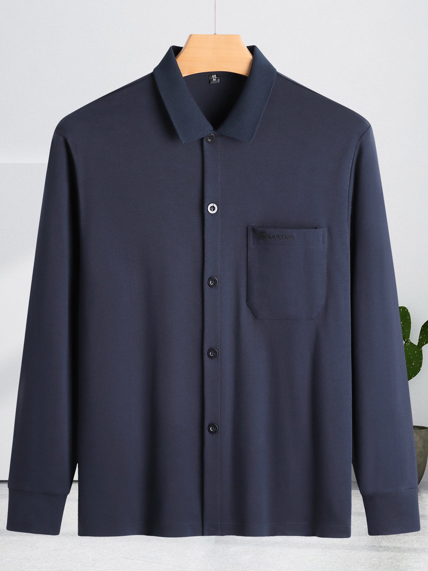 Mens Long Sleeve Cotton Cardigan